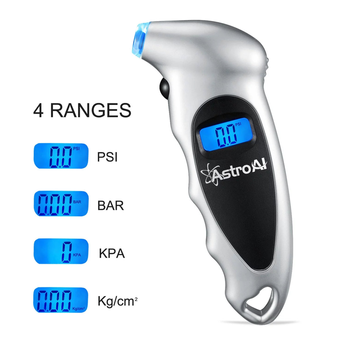 Tire Pressure Gauge, Digital Tester, Silver 1Pack L946
