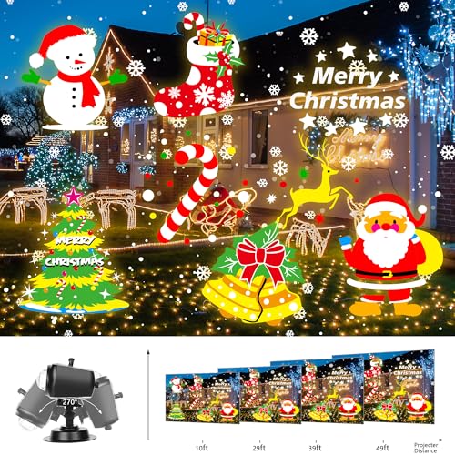 3D Ocean Wave & 72 HD Patterns Holiday Projection Light with Remote J727287