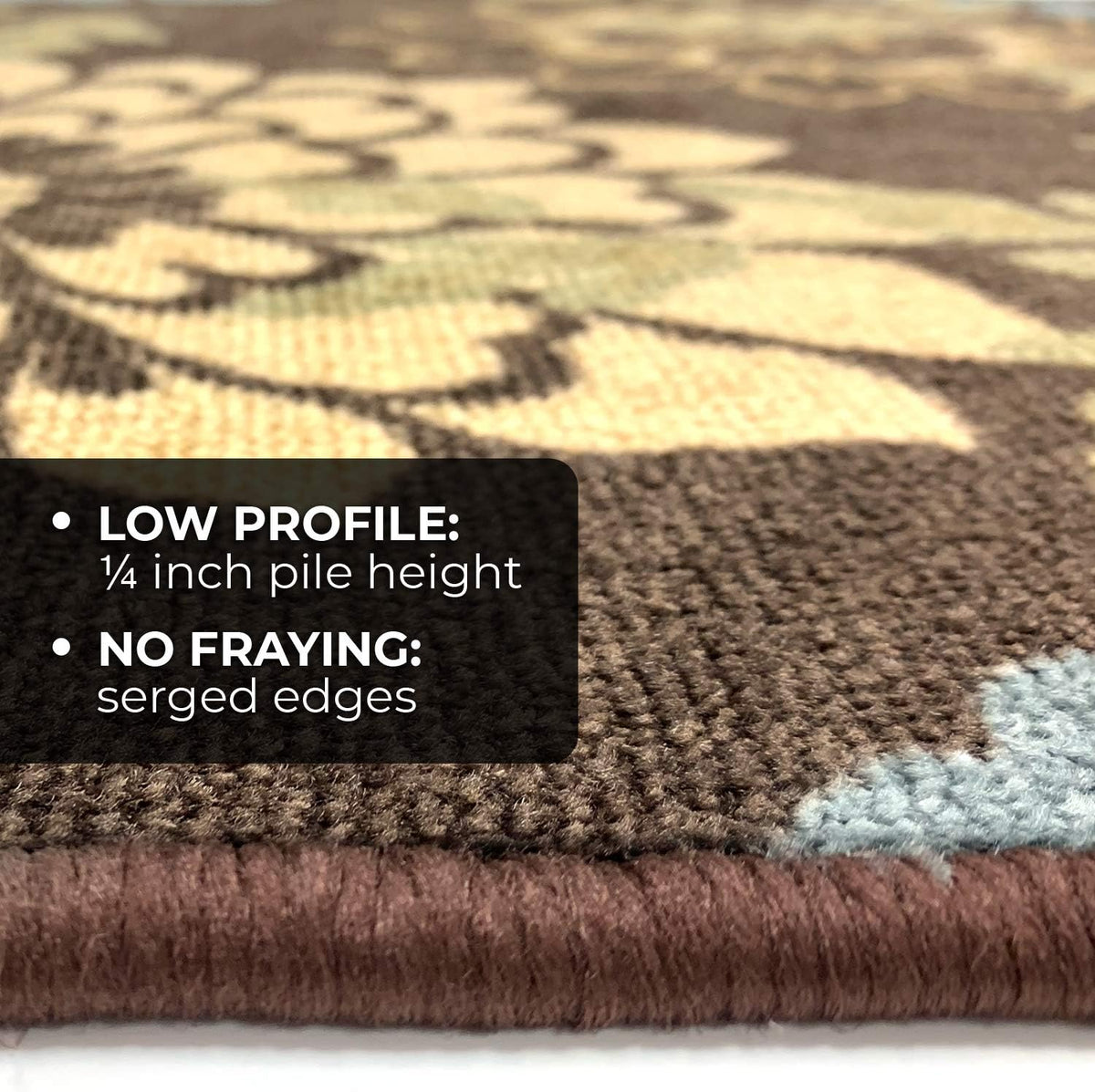 Skid-Resistant Carpet Runner 6 Feet X 26 Inches M2848