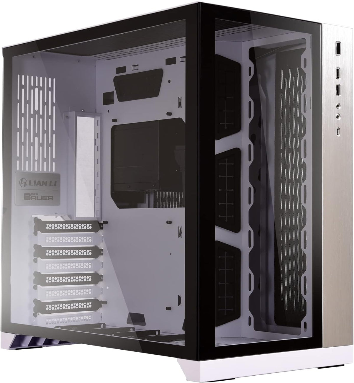 White ATX Mid Tower Tempered Glass Computer Case O708