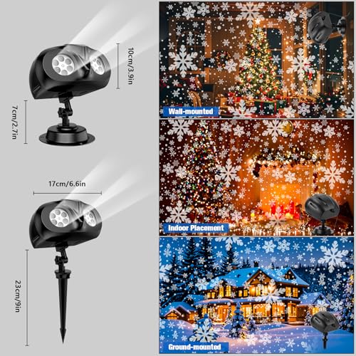 3D Ocean Wave & 72 HD Patterns Holiday Projection Light with Remote J727287