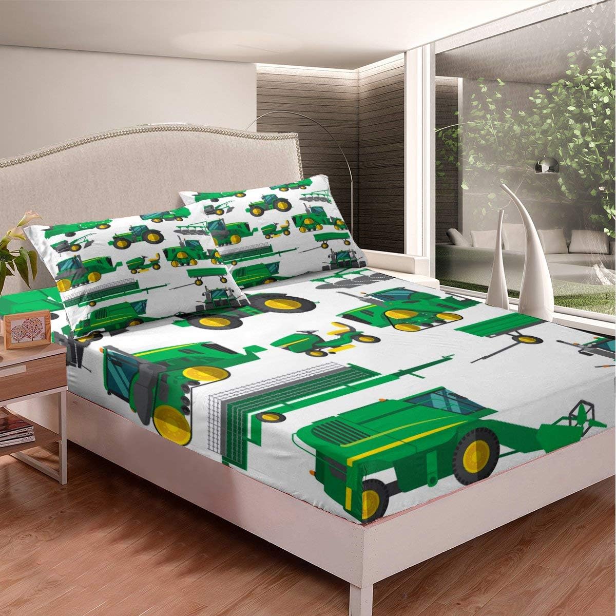 Green Twin Size Fitted Sheet H611558