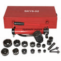 10 Ton 6 Die Hydraulic Knockout Punch Tool Kit with Case T64637