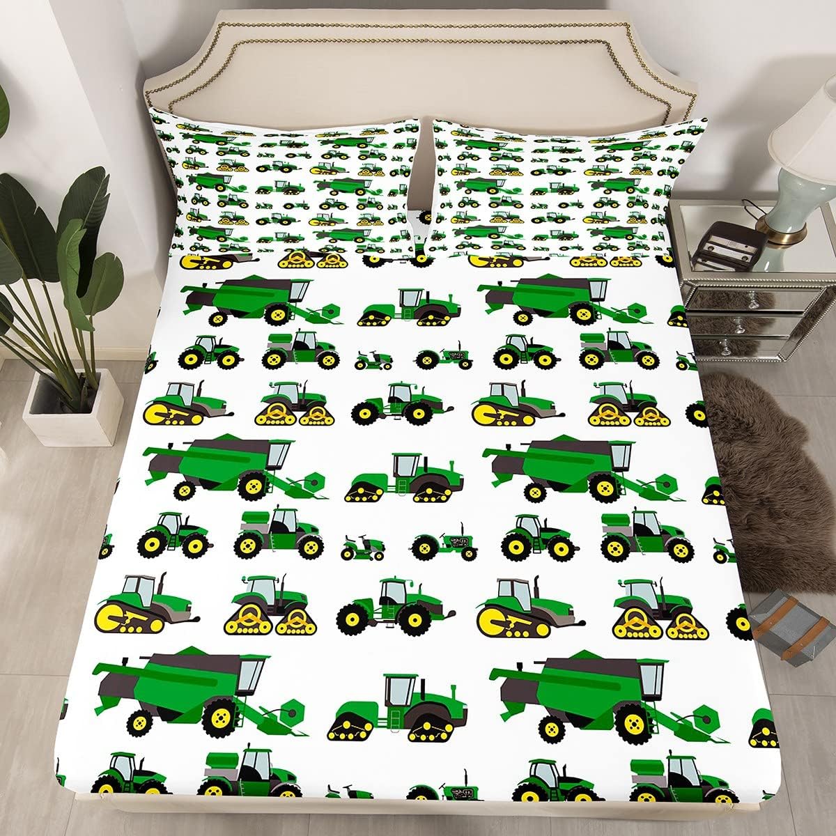 Green Twin Size Fitted Sheet H611558