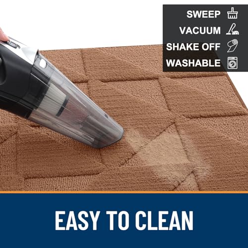 Non-Slip Absorbent Washable Door Mat (59x36 inches, Black) E6219