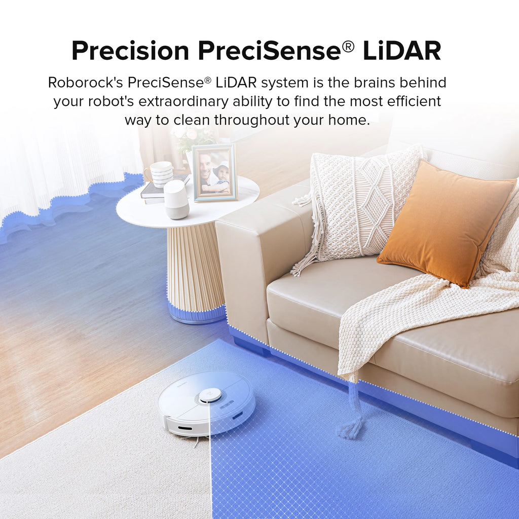 Robot Vacuum Cleaner with Auto-Empty Dock, 4200Pa Suction, White J3004