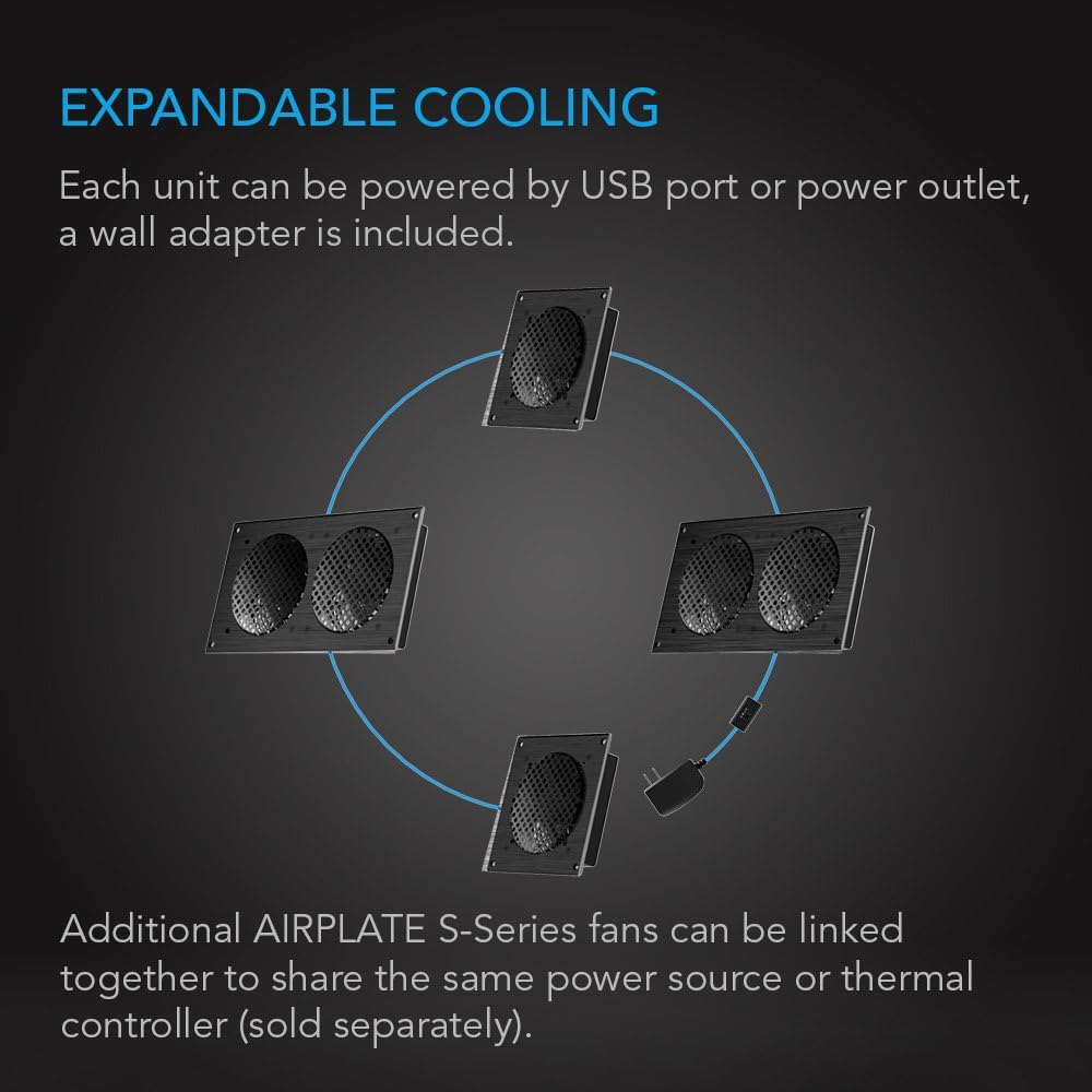 Quiet Cooling Fan System 8 Pack of 2 K6820