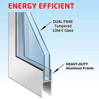 Large Electronic Dog Door for Patio Doors N33155
