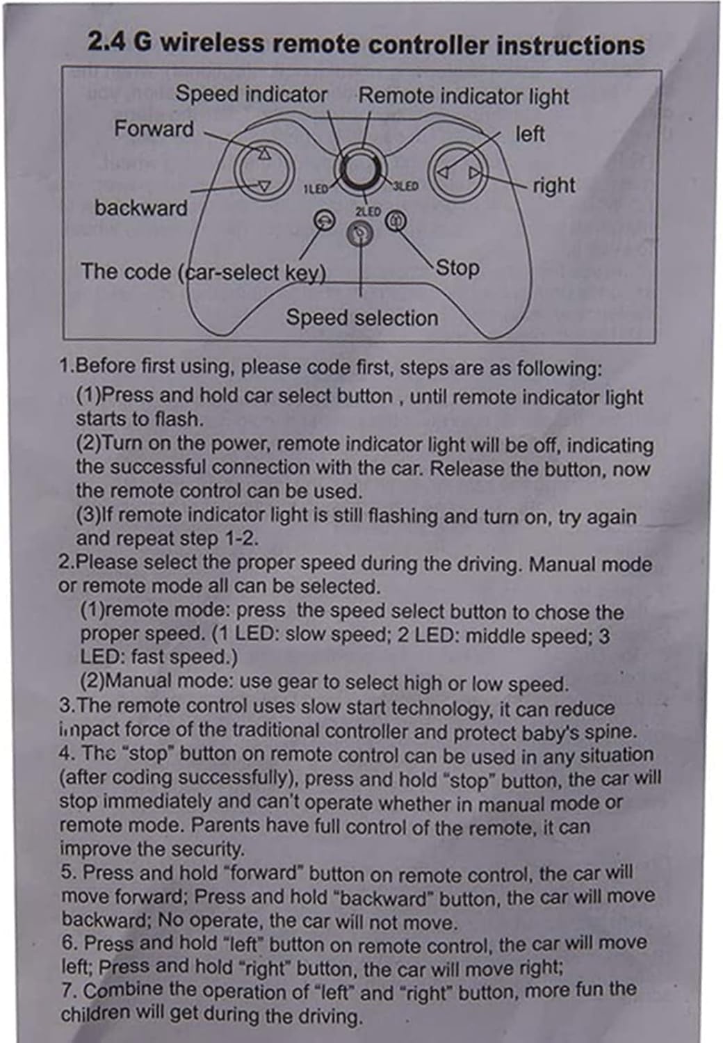 12V Children's Electric Car Bluetooth Remote Control Receiver Z655