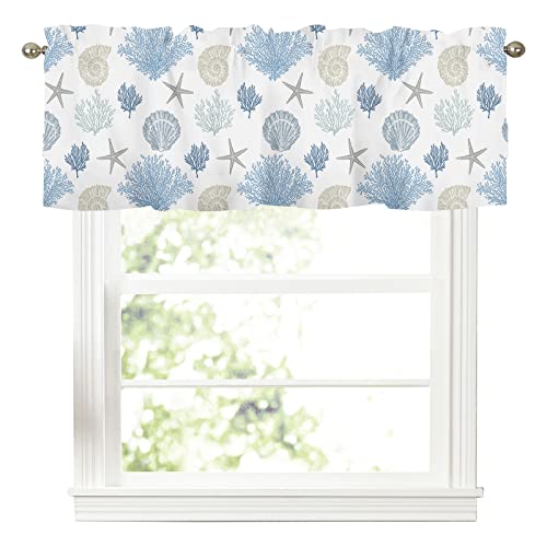 Sage Green Leaf Kitchen Curtains Valances Window Valance Short Topper Rod Pocket Curtain 54x18 Inch Q7683