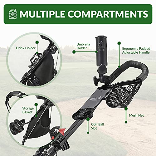3 Wheel Lightweight Golf Push Cart X506
