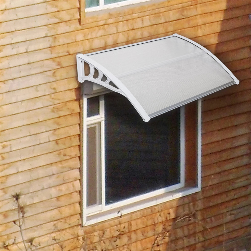 40''x32'' Clear Polycarbonate Window Awning Canopy Q85781