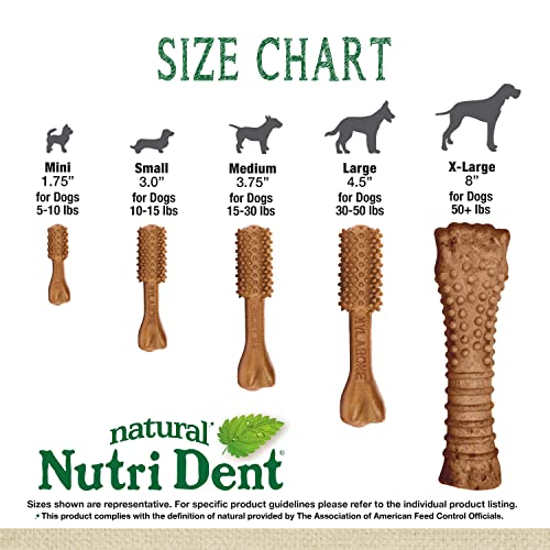 Natural Dog Dental Chews, Large (20 Count) R99167
