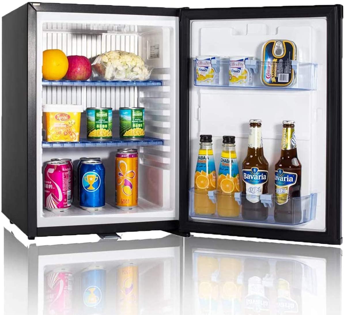 110V 1.6 Cu.Ft Compact Refrigerator with Reversible Door, Black P8761