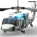 Military RC Helicopter with LED Light K844