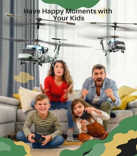Military RC Helicopter with LED Light K844