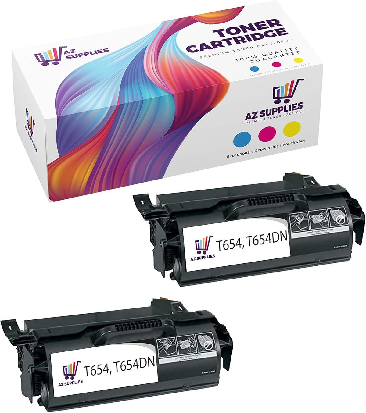 Compatible Black Toner Cartridge 2 Packs P38444