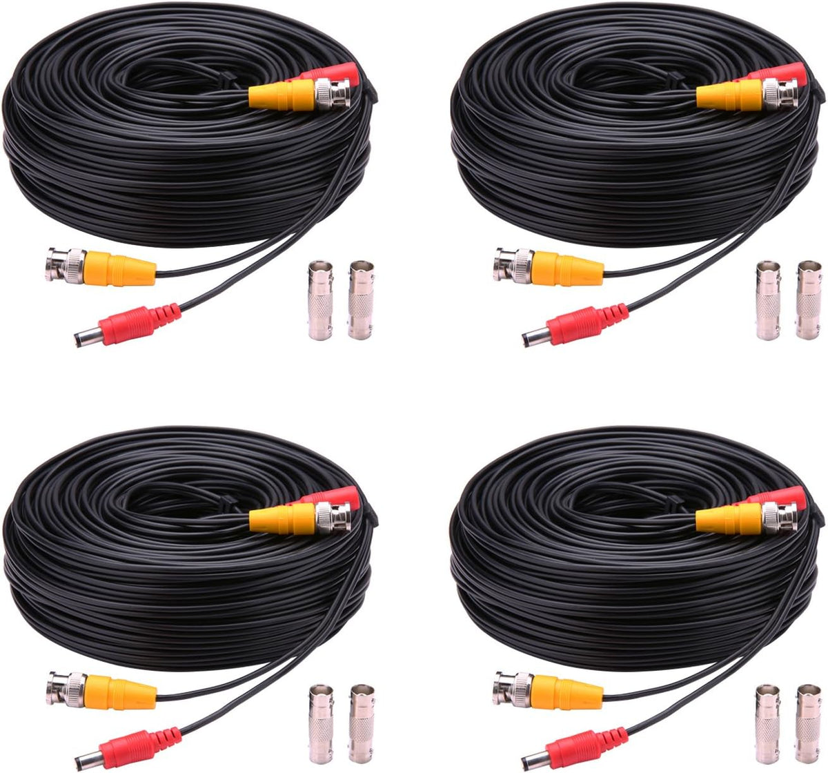 Black BNC Video and Power Security Camera Cable A629478