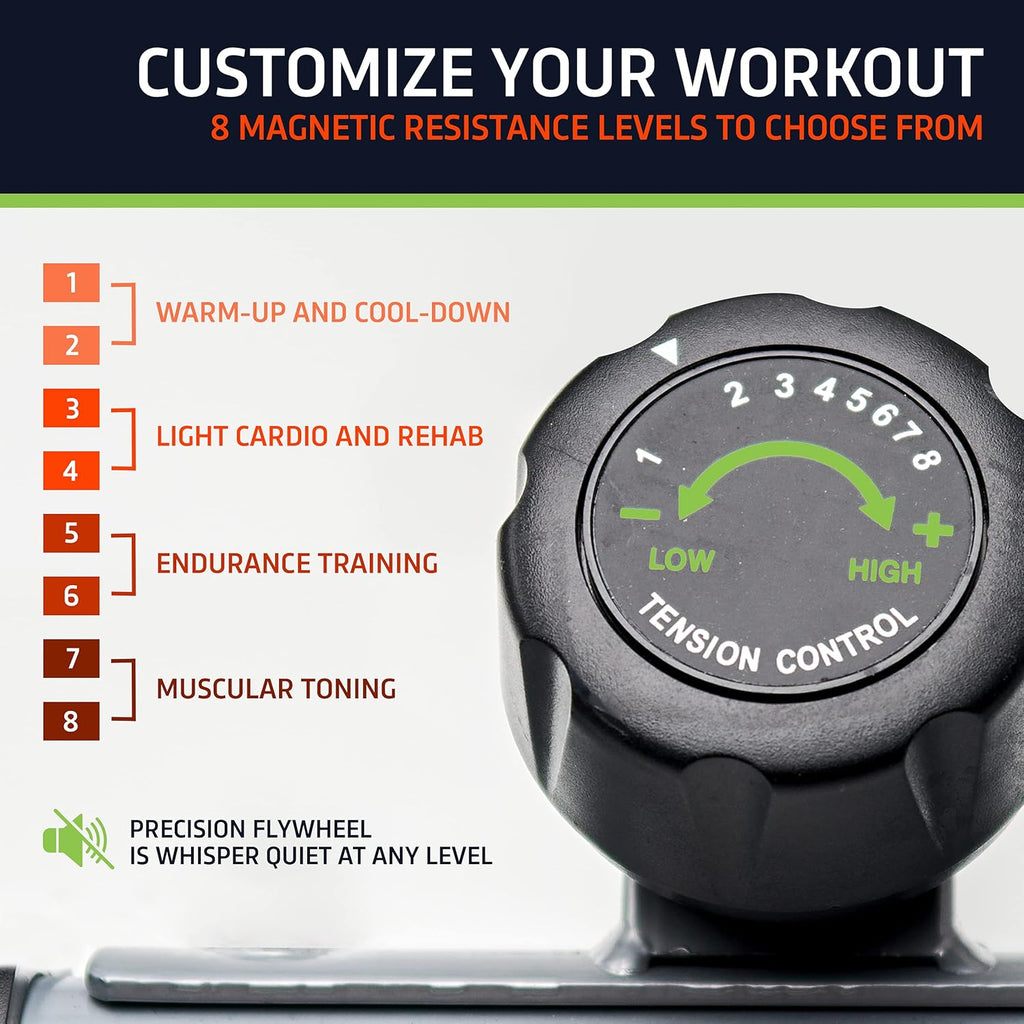 Black Compact Under Desk Elliptical Machine X28799