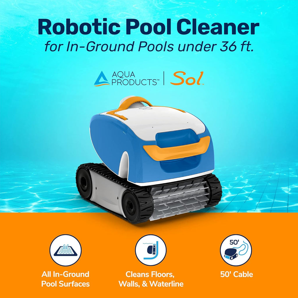 Robotic Pool Cleaner with 50ft Cable K8359