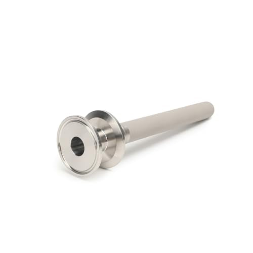 Tri-Clamp Stainless Steel 304 Diffusion Stone, 2 Micron Aeration Stone with 1/4" NPT CO2 inlet Y82795