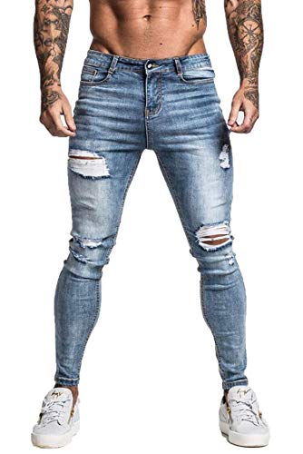 Slim Fit Ripped Stretch Jeans N7298