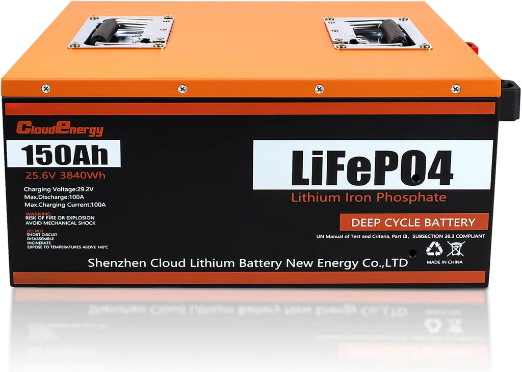 24V 150Ah 3.84kWh Deep Cycle LiFePO4 Battery with 100A BMS I464792