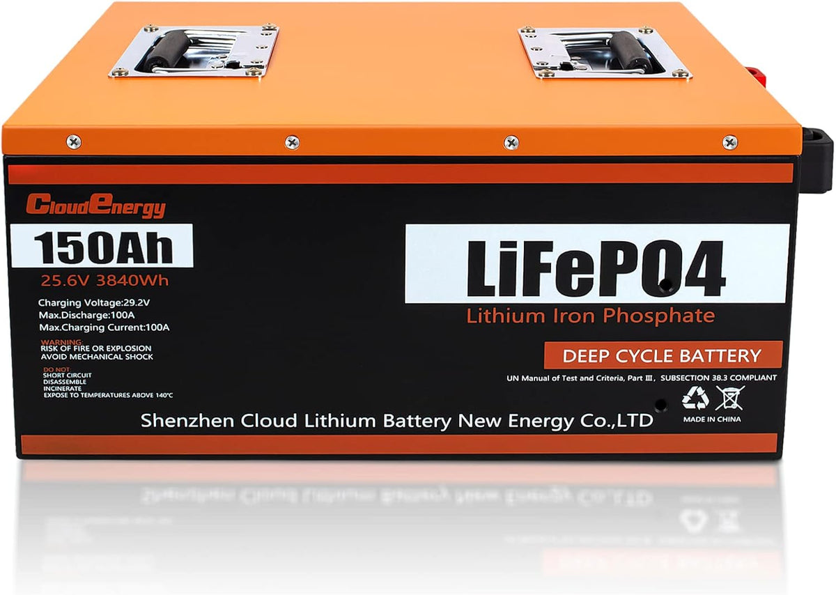 24V 150Ah 3.84kWh Deep Cycle LiFePO4 Battery with 100A BMS I464792