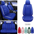 Blue Synthetic Leather Car Seat Cover Set L8207