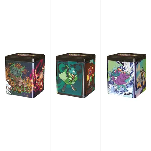 Pokemon TCG Stacking Tin - 3 Packs, Stickers N896