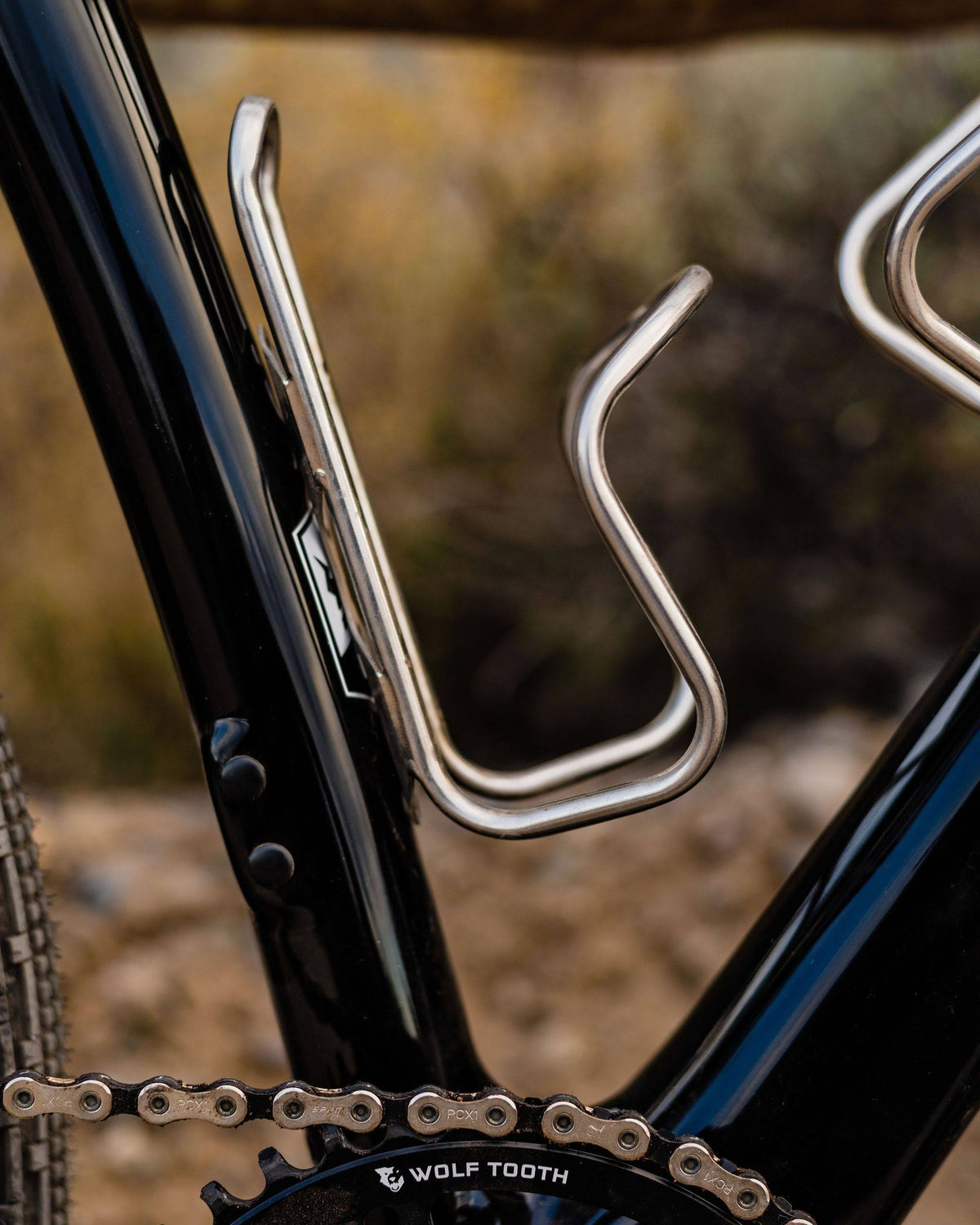 Titanium Silver Bottle Cage D149