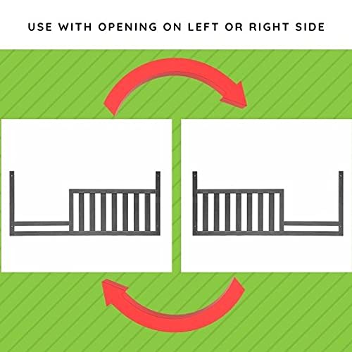 Gray Toddler Bed Safety Guard Rail Conversion Kit E606