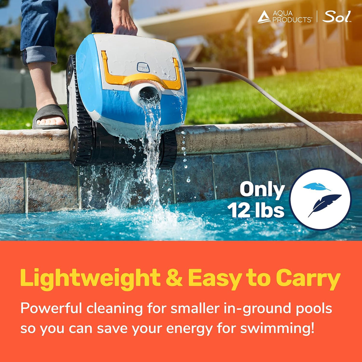 Robotic Pool Cleaner with 50ft Cable K8359