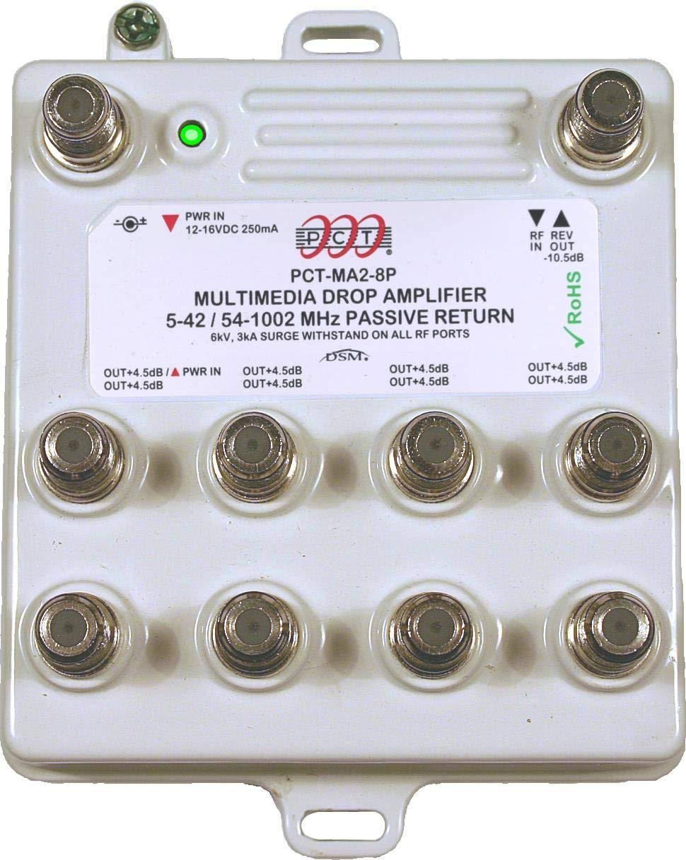 8-Port Bi-Directional Cable TV Amplifier Splitter P722614
