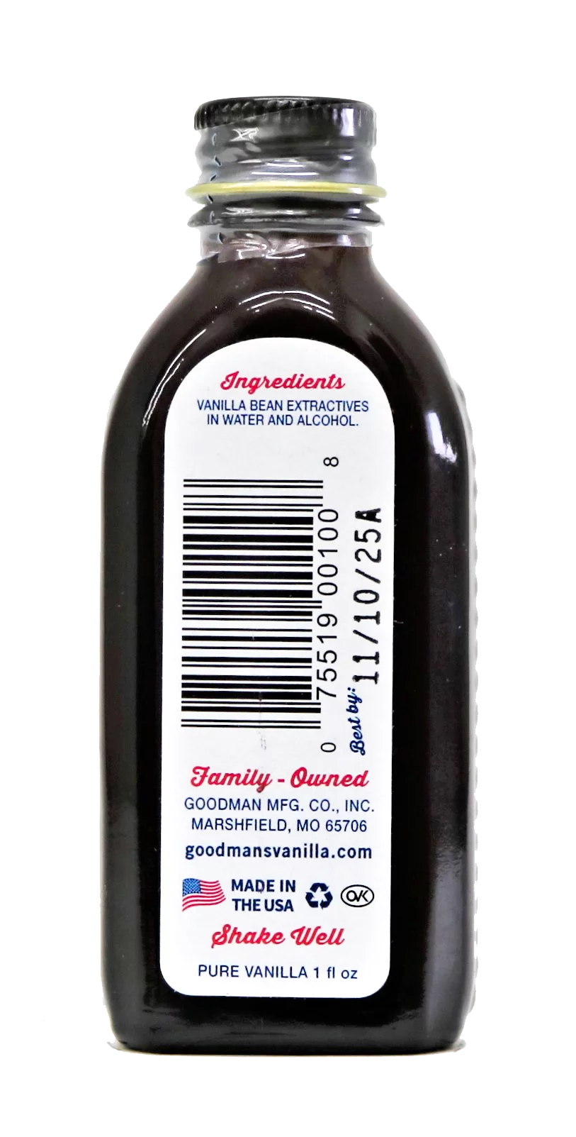 Pure Vanilla Extract 1oz A50999