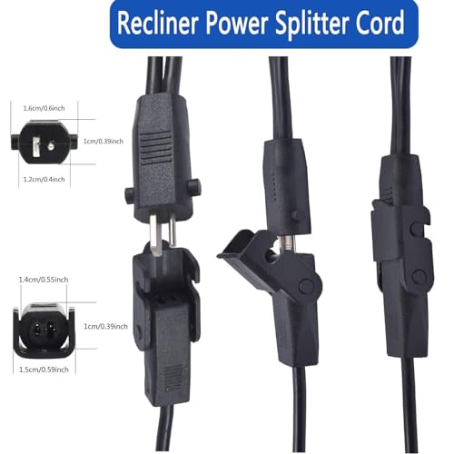 2-Pin Power Adapter with Extension Cord for Recliner Chair V50030