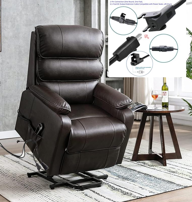 2-Pin Power Adapter with Extension Cord for Recliner Chair V50030