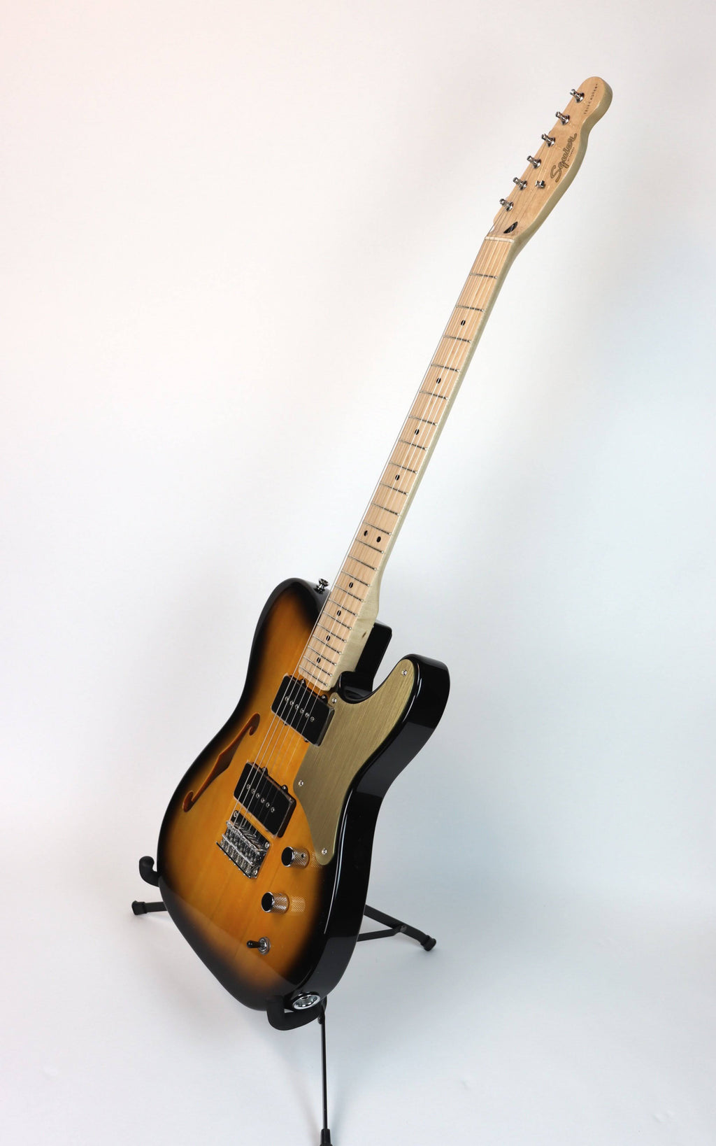 2-Color Sunburst Thinline Electric Guitar O726