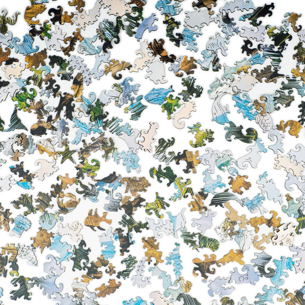 Wooden Puzzle Jigsaw, 125 pieces, 9 x 6.2 in Y92680