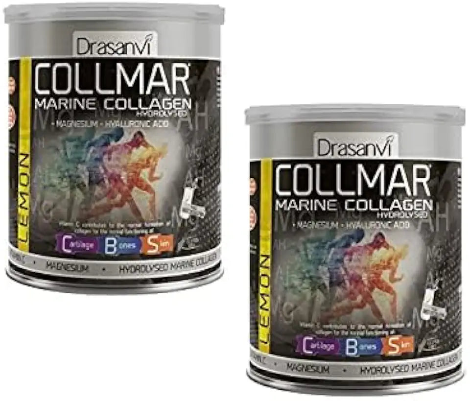 2 Pack Hydrolyzed Marine Collagen with Magnesium Powder 300g Lemon Flavor Y690