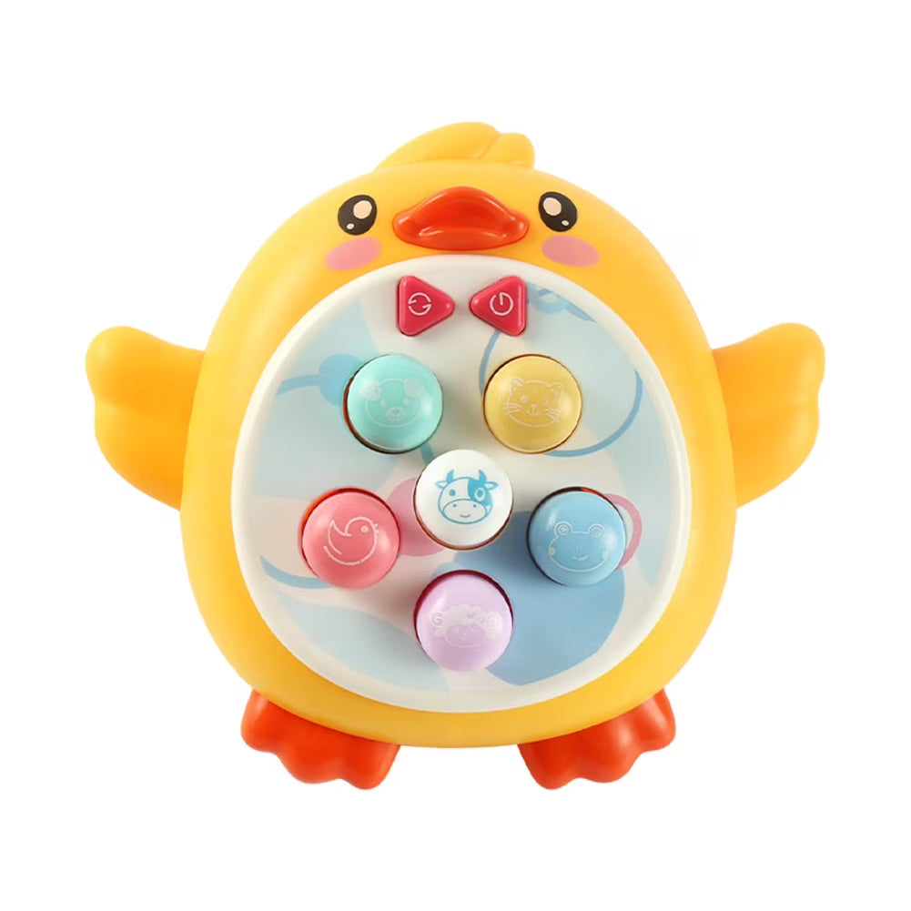Toddler Baby Toys Whack a Frog Mole Game Hammering Pounding Toys with Hammers Electric Sound Light Duck Gopher Interactive Game Lights Music Toys N126