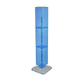 Blue Translucent Four-Sided Interlocking Pegboard Floor Display W975