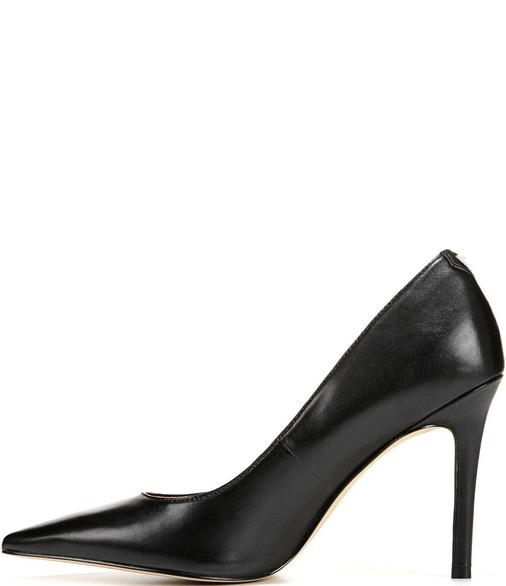 Black Leather Pumps L891