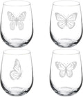 Set of 4 Stemless Wine Glasses P654594
