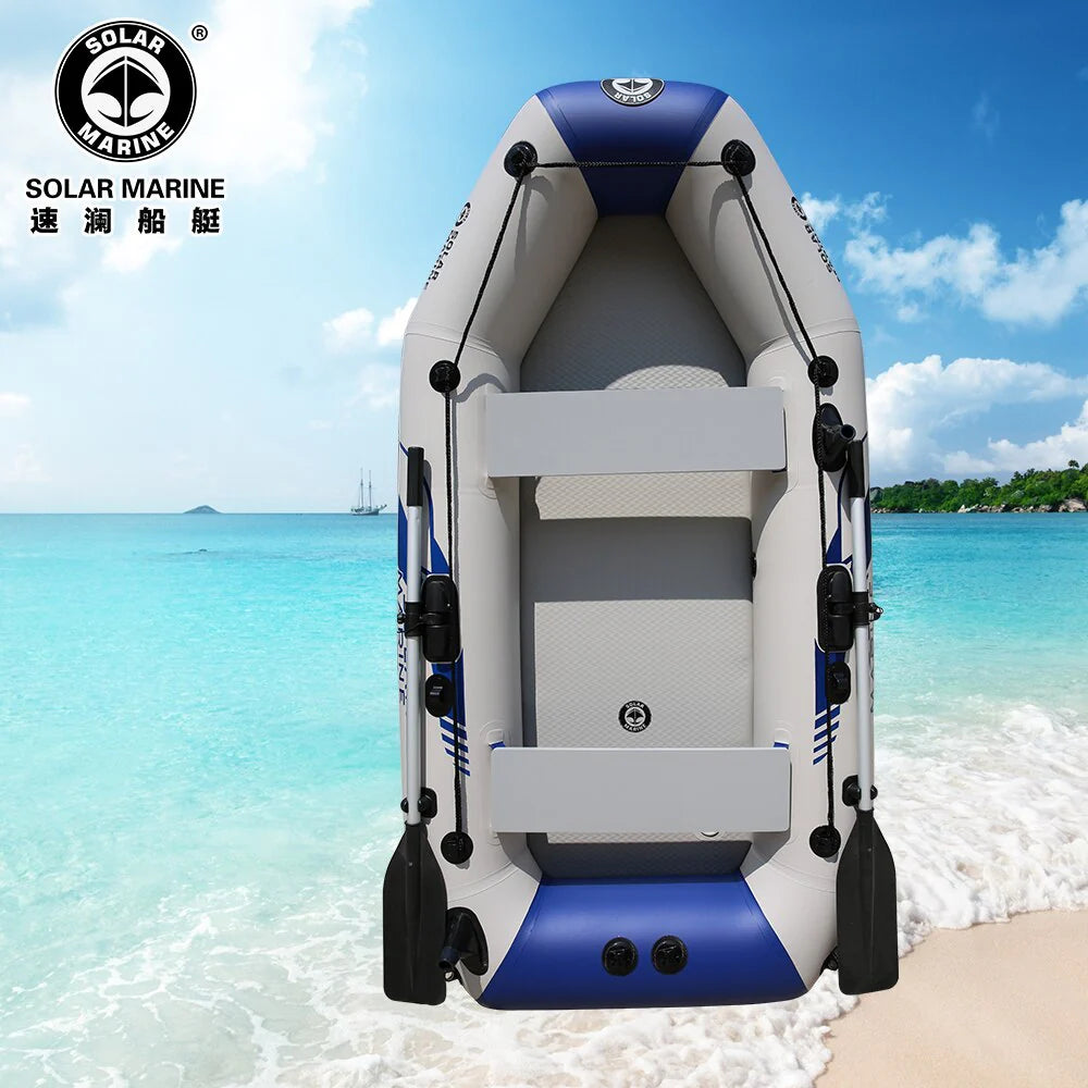 2.3m PVC Inflatable Rowing Boat with Oars and Pump C840
