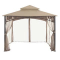 Beige Fabric Gazebo Replacement Canopy N876
