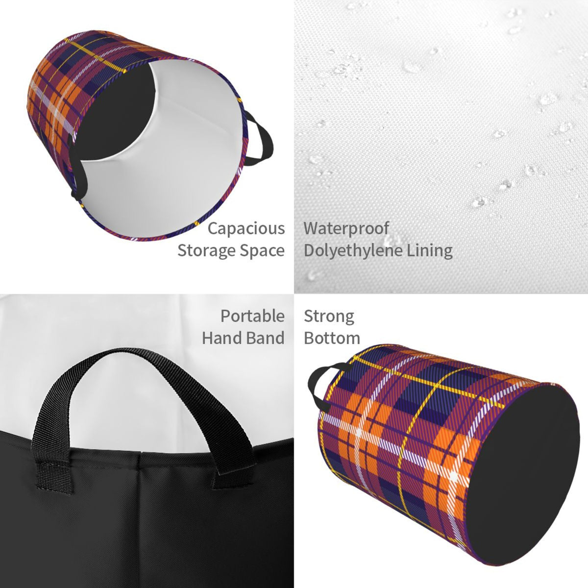 Waterproof Laundry Hamper with Handle O50941