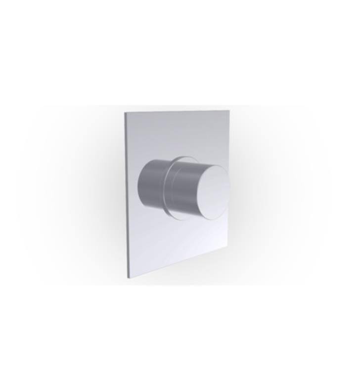 Satin Brass Square Plate Thermostatic Shower Trim Z857