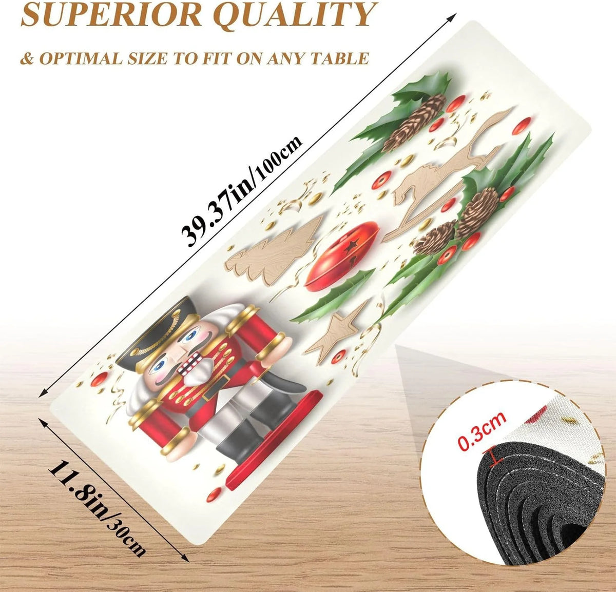 Nutcracker Christmas Trivets for Hot Pots and Pans Waterproof Table Mats T719249