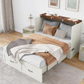 Full Size Black Wood Murphy Chest Bed with Drawer H1762